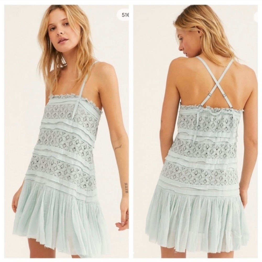 Free people shailee slip mini dress